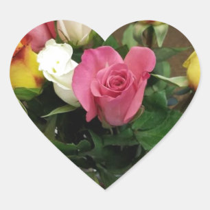 Sticker Cœur Rose