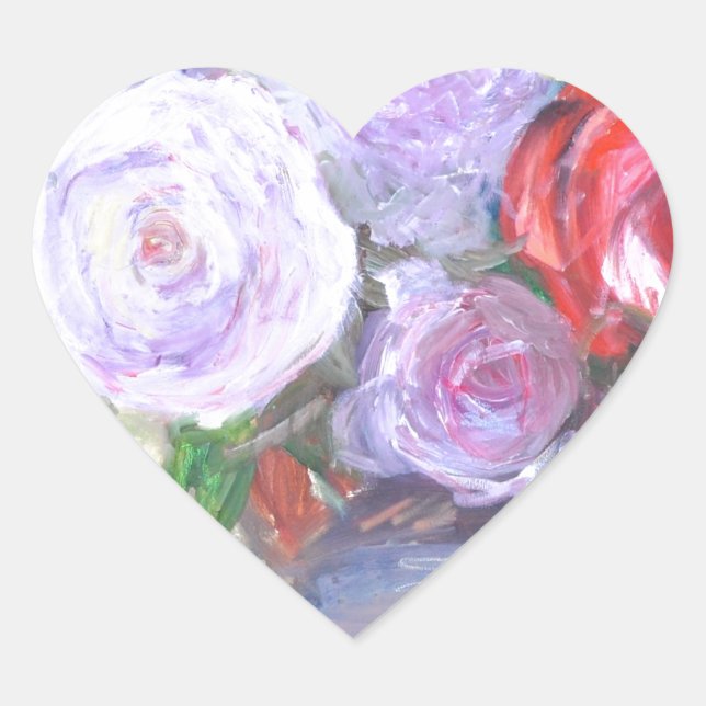 Sticker Cœur Rose (Devant)