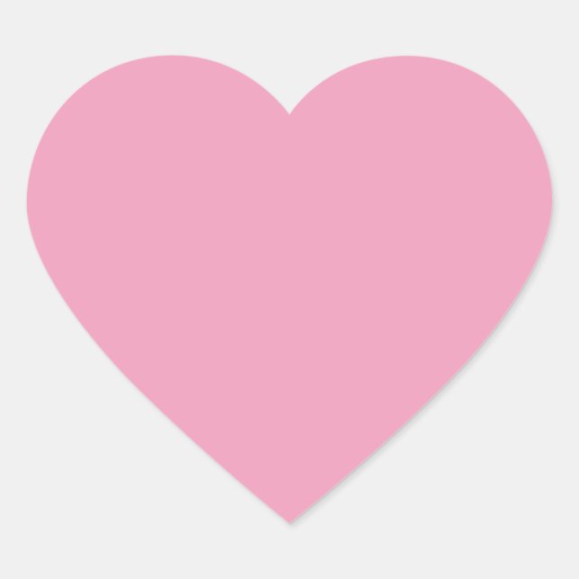 Sticker Cœur Rose Amaranth (couleur solide) (Devant)