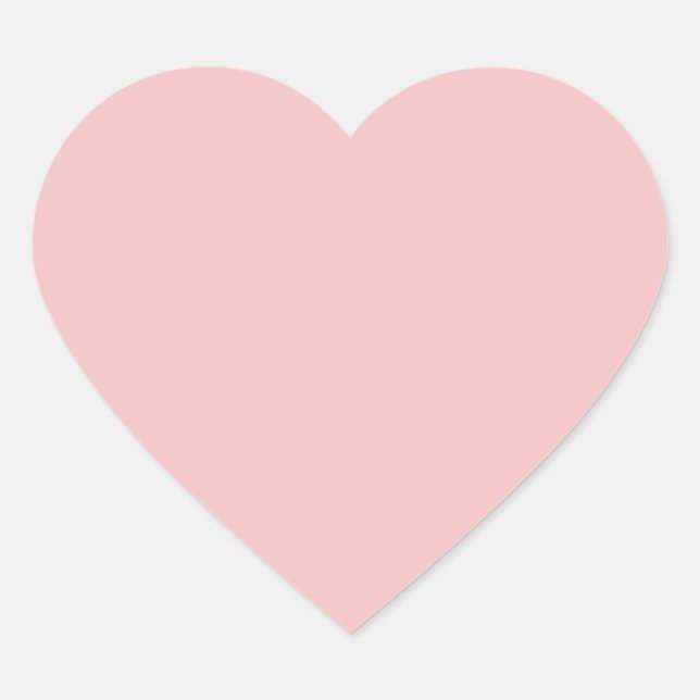 Sticker Cœur Rose bébé (Devant)