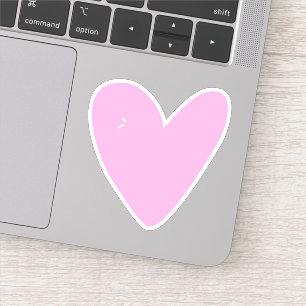 Sticker Coeur rose Chaud