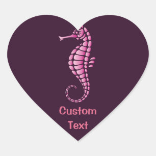 Sticker Cœur Rose de Seahorse