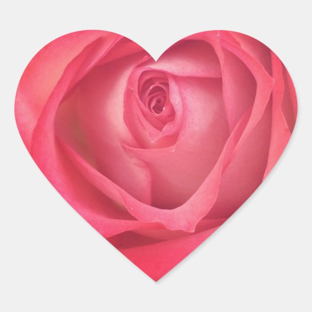 Sticker Coeur Rose Fire & Ice (Devant)