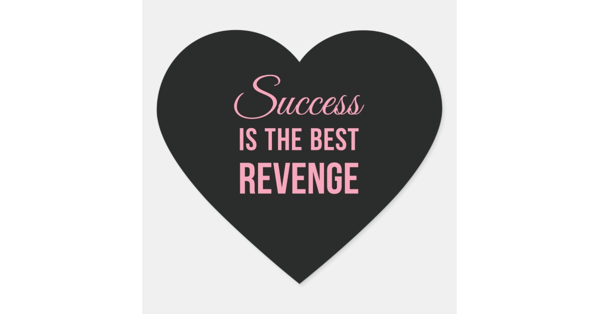 Sticker Cœur Rose Inspire De Noir De Citation De Vengeance De Zazzle Fr