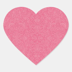 Sticker Cœur Rose Paisley