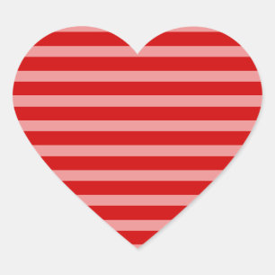 Sticker Cœur Rose Rouge 