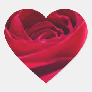 Sticker Cœur Rose rouge simple