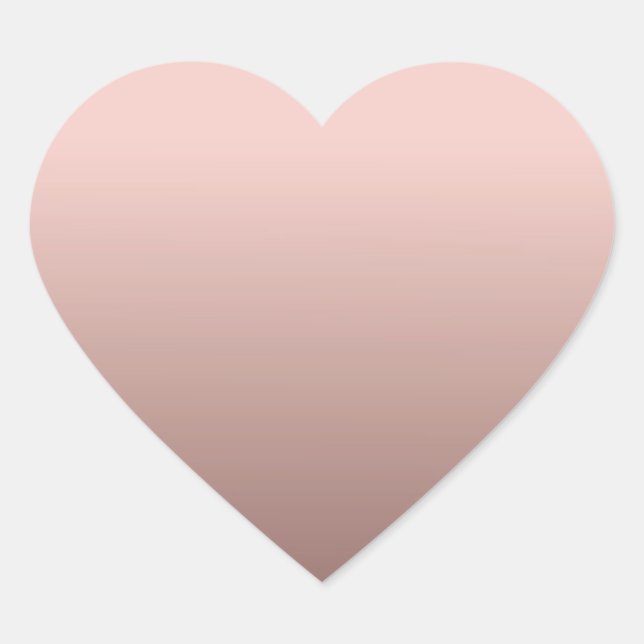Sticker Cœur Rose tendance Gold Ajouter votre Modèle vierge de  (Devant)
