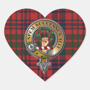 Sticker Cœur Ross Tartan & Badge