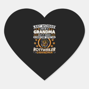 Sticker Cœur rotweiler lover grandma meilleure venin idea rottw
