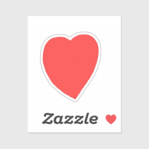 Sticker Cœur Rouge