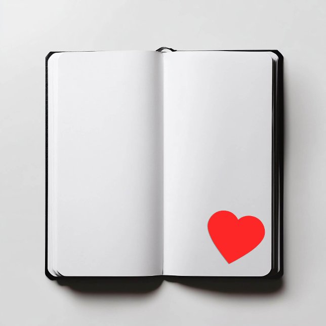 Sticker Cœur Rouge (Red Heart Sticker)