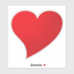 Sticker Coeur rouge, amour