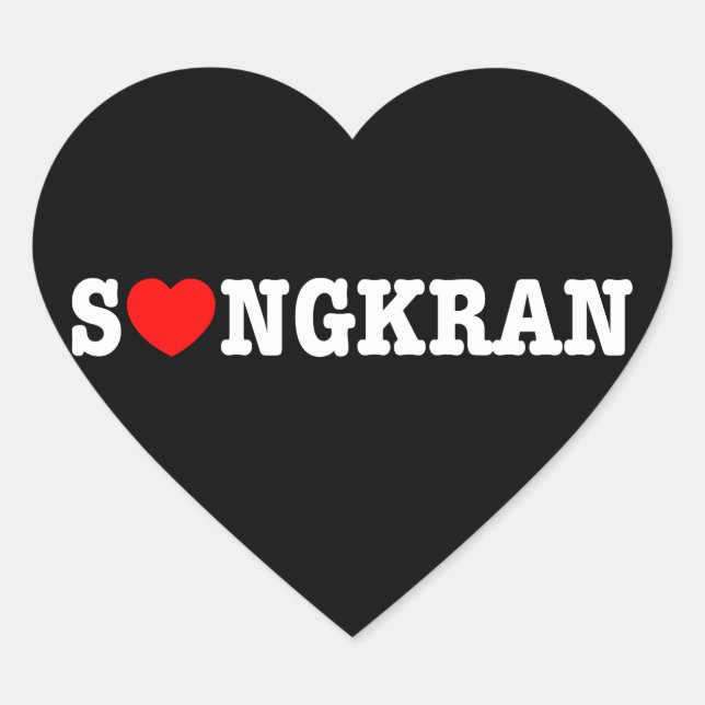 Sticker Cœur S (KRAN ~ Heart Love) Songkran (Devant)