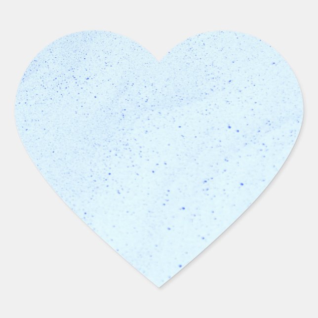 Sticker Cœur Sable bleu clair (Devant)