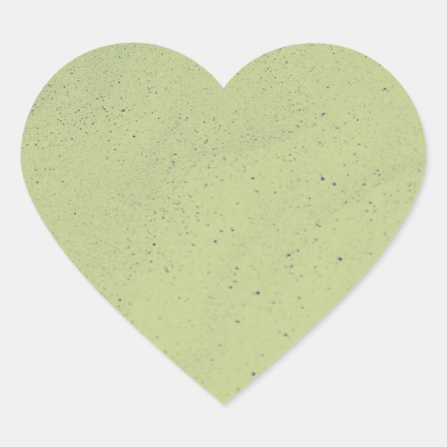 Sticker Cœur Sable Vert Citron (Devant)
