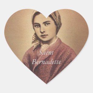 STICKER CŒUR SAINT BERNADETTE