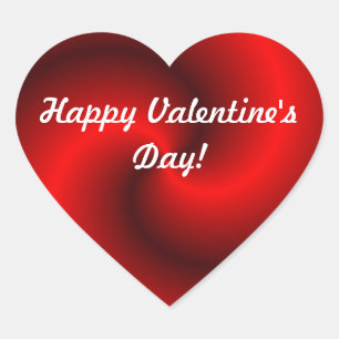 Sticker Cœur Saint Valentin au coeur rouge