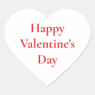 Sticker Cœur Saint Valentin Rouge mignonne Colorful Romantique 