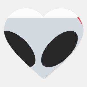 Sticker Cœur santa claus alien emoji
