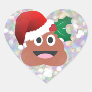 Sticker Cœur santa claus emoji