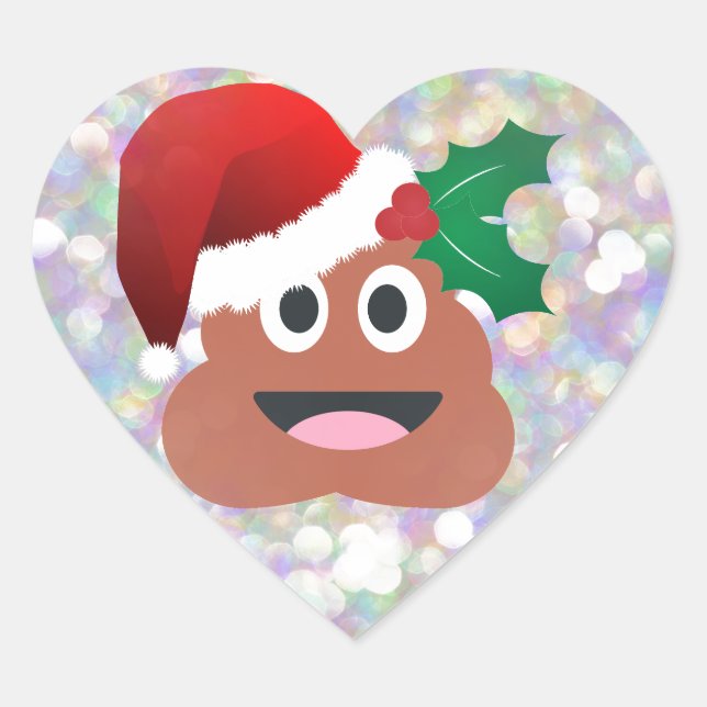 Sticker Cœur santa claus emoji (Devant)