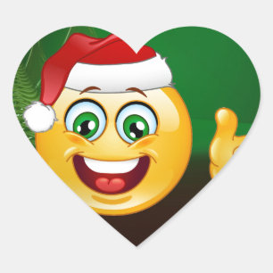Sticker Cœur santa claus emojis