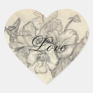 Sticker Cœur sceau d'amour