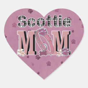 Sticker Cœur Scottie MOM