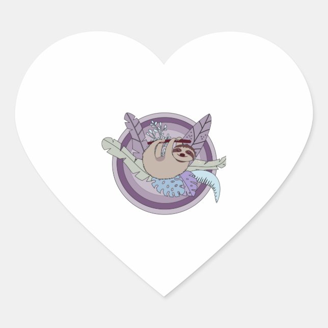 Sticker Cœur Serrer la fente (Devant)