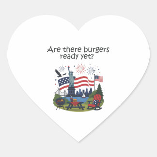 Sticker Cœur Servilletas 4 de julio