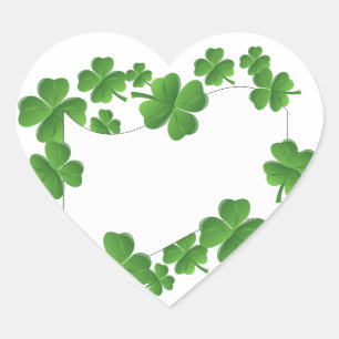Sticker Cœur Shamrock