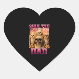 Sticker Cœur Shih Tzu
