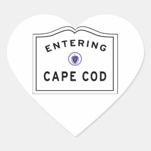 Sticker Cœur Signe Cape Cod MA