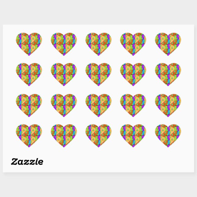 Sticker Cœur Signe de la main pouce levé comme geste d'approbat (Feuille)