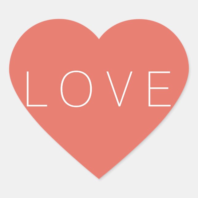 Sticker Cœur Simple cercle rose amour (Devant)