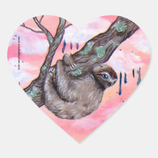 Sticker Cœur Sloth Love