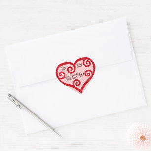Sticker Cœur Sois mon coeur de Saint-Valentin