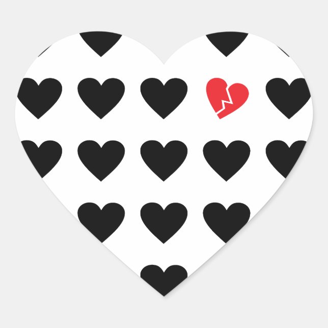 Sticker Cœur sorcellaire de l'amour (Devant)