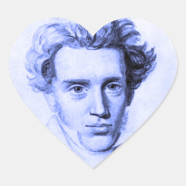 STICKER CŒUR SOREN KIERKEGAARD (Devant)
