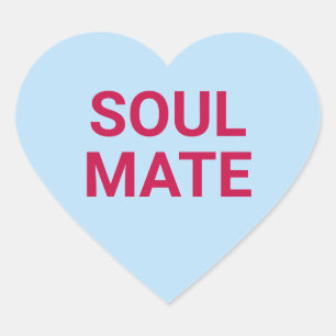 Sticker Cœur Soul mate mignon fun Valentine's Day conversation