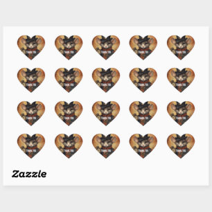 Sticker Cœur Souris Steampunk Capitaine Fuzzypaws