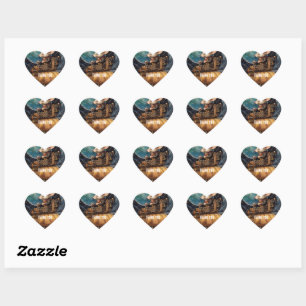 Sticker Cœur Souris Steampunk Capitaine Squeaky