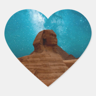 Sticker Cœur Sphinx : Égypte