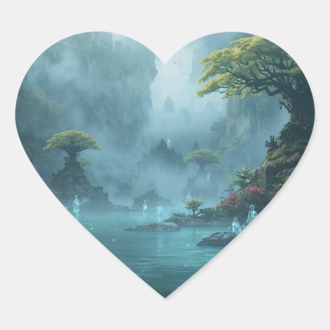 Sticker Cœur Spirits by the Still Waters (Devant)