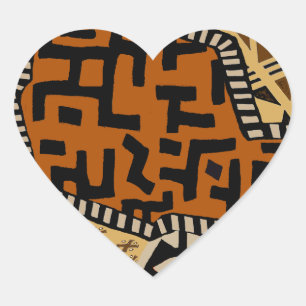 Sticker Cœur Spiritueux de la Terre de Shaman en Afrique
