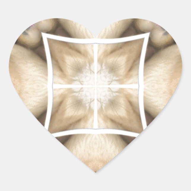 Sticker Cœur Splendor du Serengeti : Artistère de masquage anim (Devant)