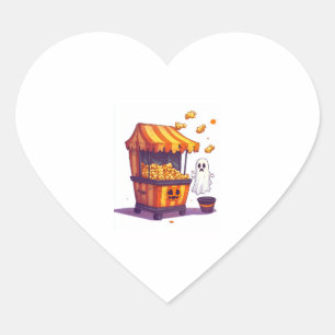 Sticker Cœur Stand de maïs soufflé