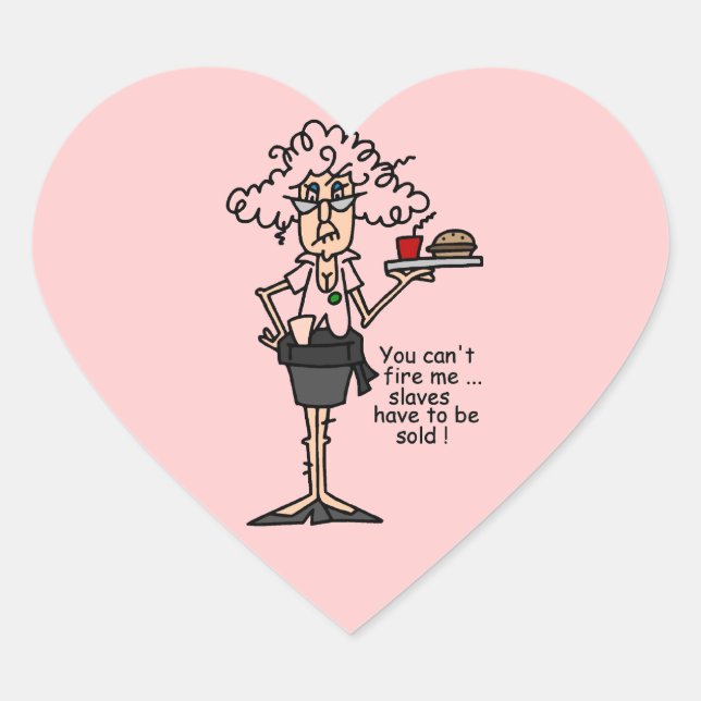 Sticker Cœur Stella Avec Humour D'Attitude (Devant)