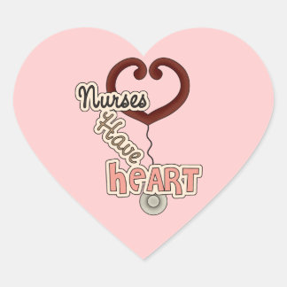 Sticker Cœur Stethoscope Les infirmières ont des T-shirts cardi